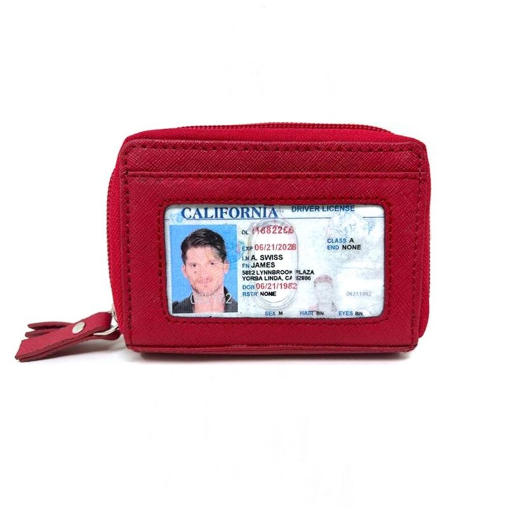 Alpine Swiss Womens Accordion Organizer Wallet Leather Credit Card Case ID
